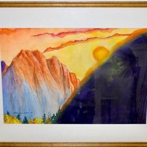 Gelsleichter Original "Mountain Set" Fine Art